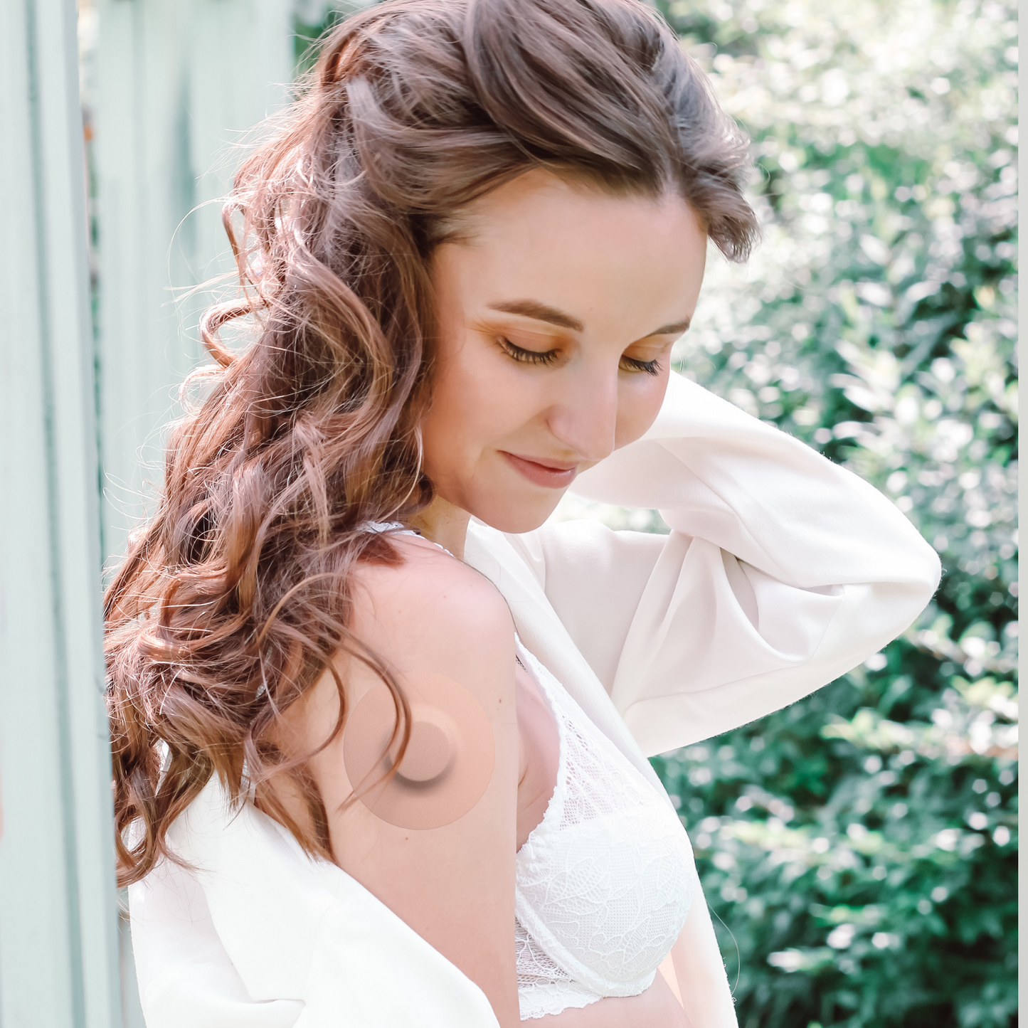 Lexcam Adhesive Patches pre-cut for Dexcom G7, Stelo, Libre 2|3, Lingo Color Tan, (20)