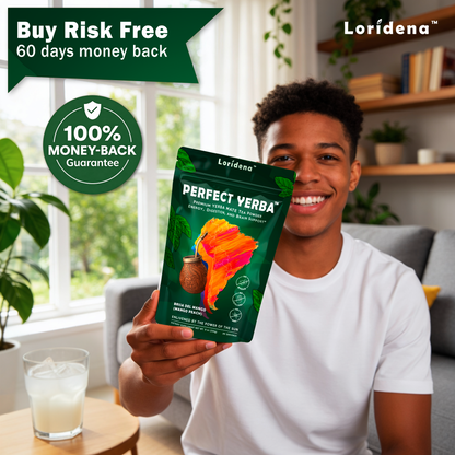 Perfect Yerba | Yerba Mate Instant Tea Powder | 30 Servings | Mango Peach flavor