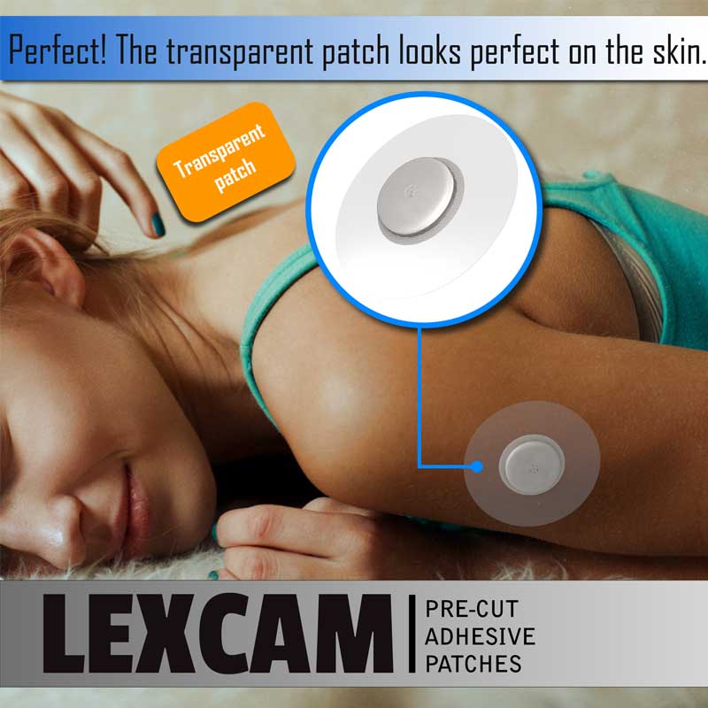 Waterproof Adhesive Patches Pre-Cut for FreeStyle Libre, Color Clear, 20 Pc - ShopLexcam.com